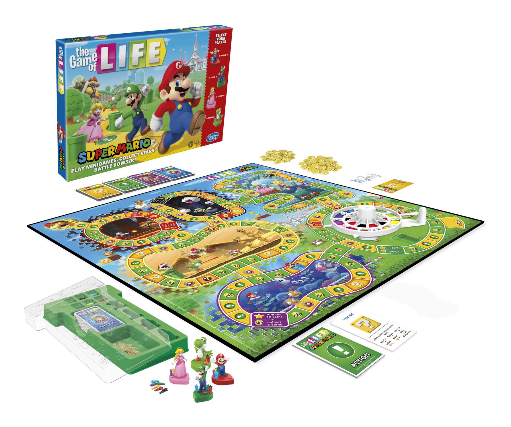Super Mario Edition of The Game of Life Board Game