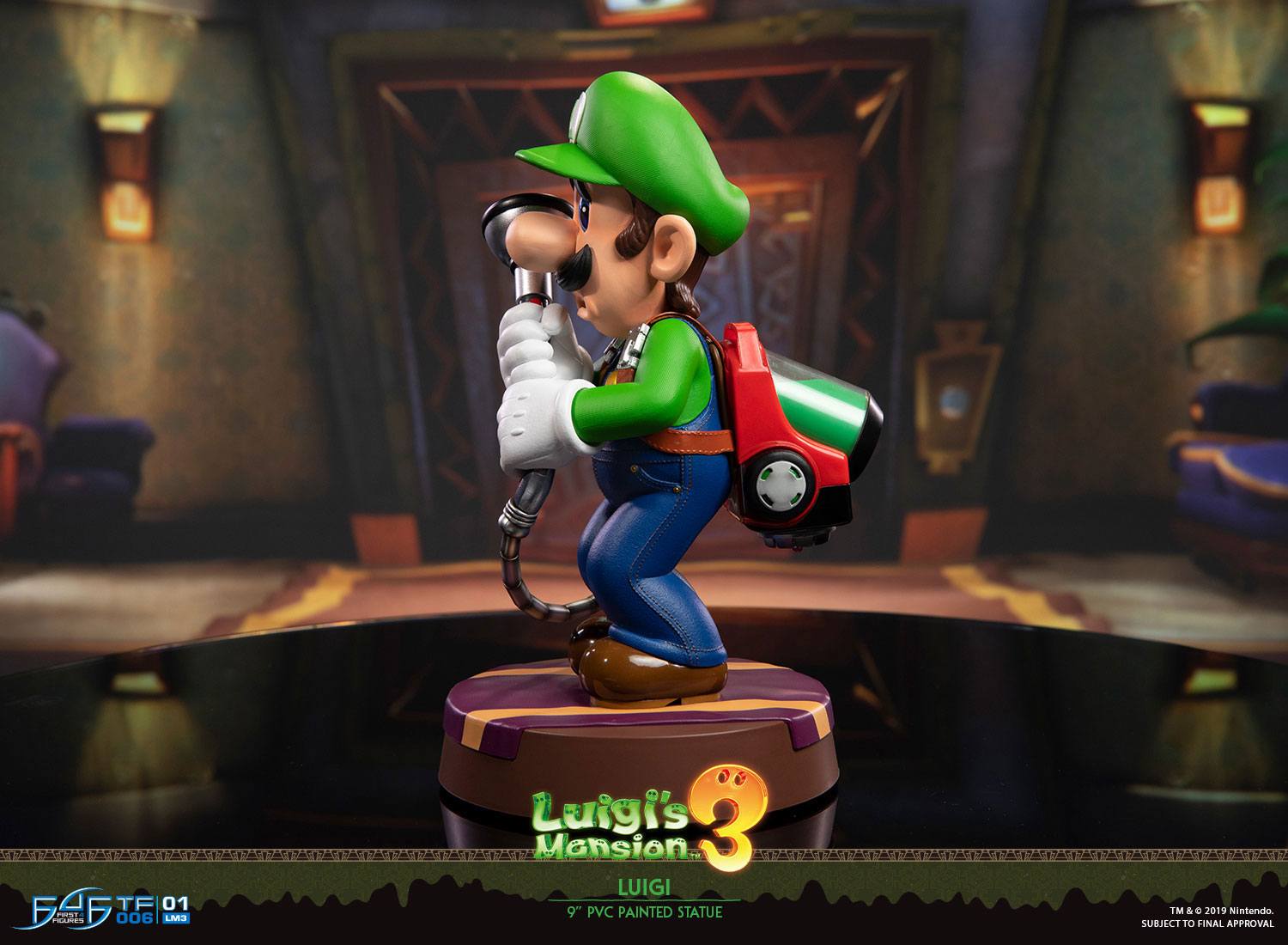 First4Figure 9-Inch Luigi Statue from Luigi's Mansion 3 PVC Collectible Figurine
