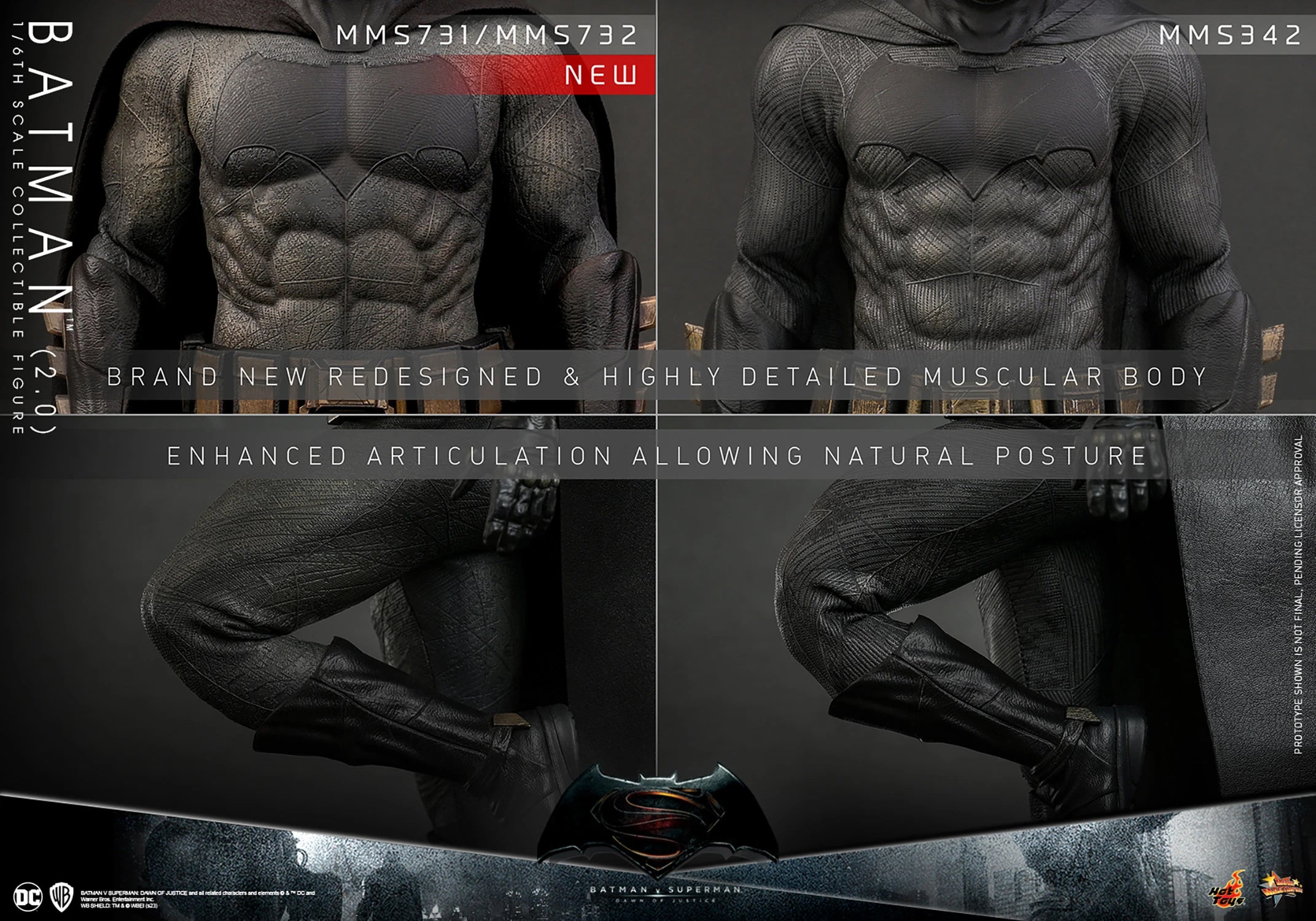 Hot Toys 1/6th Scale Batman Figure from Batman v Superman Dawn of Justice