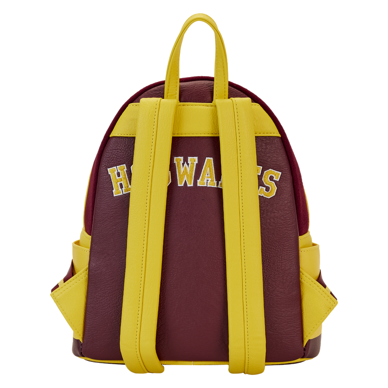 Loungefly Licensed Harry Potter Gryffindor House Crest Varsity Style Mini Backpack for Fandom Lovers