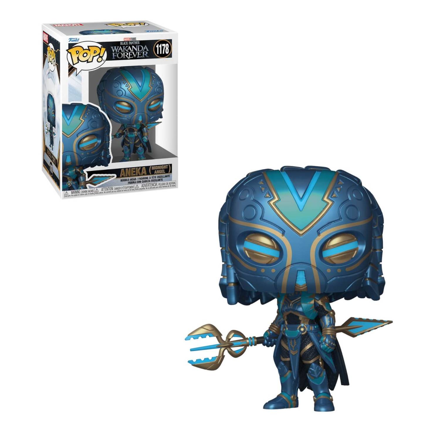 Collectible Marvel Black Panther Wakanda Forever Aneka (Midnight Angel) Funko Pop Vinyl Figurine for Fans