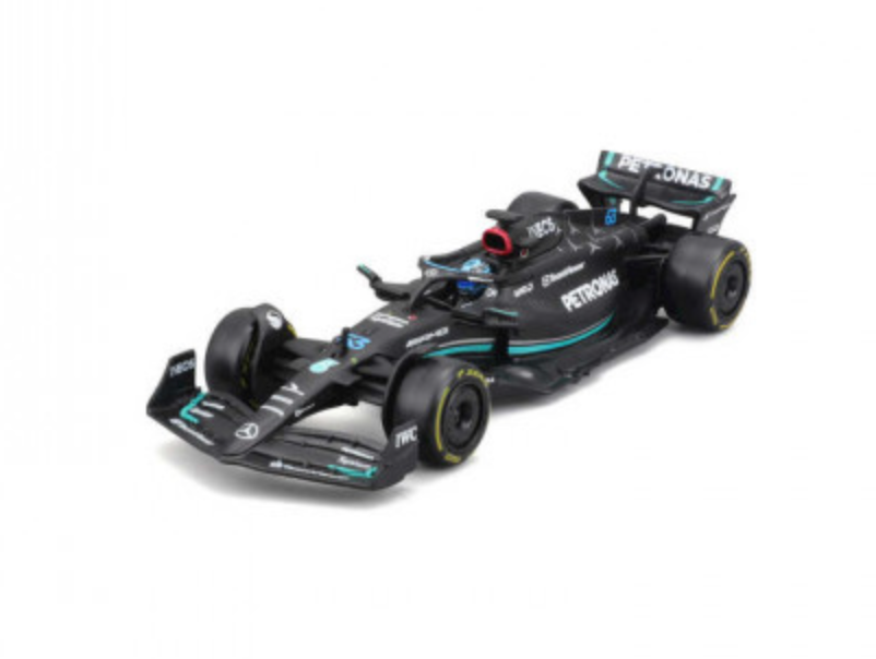 1:43 Scale Formula 1 Diecast Model of the 2023 Mercedes - AMG Petronas W14 Driven by George Russell, an Official Collectible