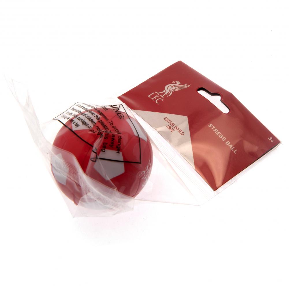 Liverpool FC Classic Red and White Football Design Stress Relief Ball