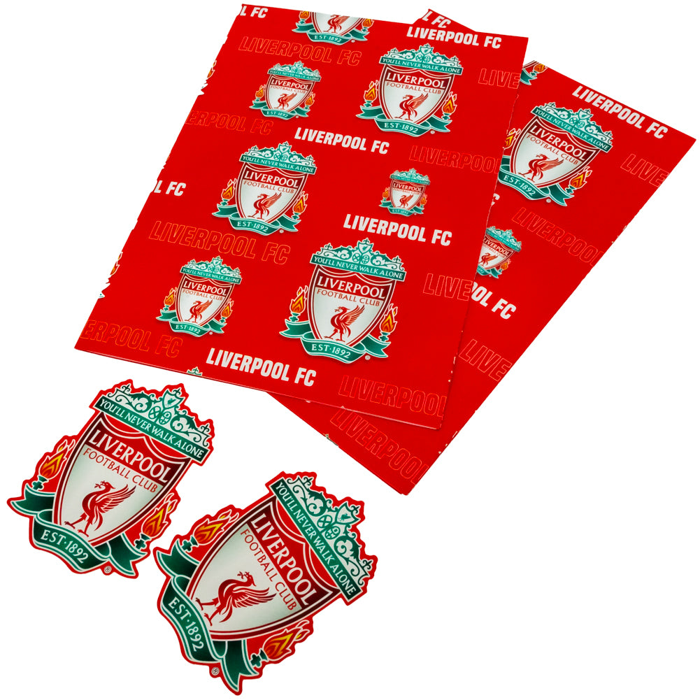 Liverpool Football Club Decorative Text Gift Wrapping Paper