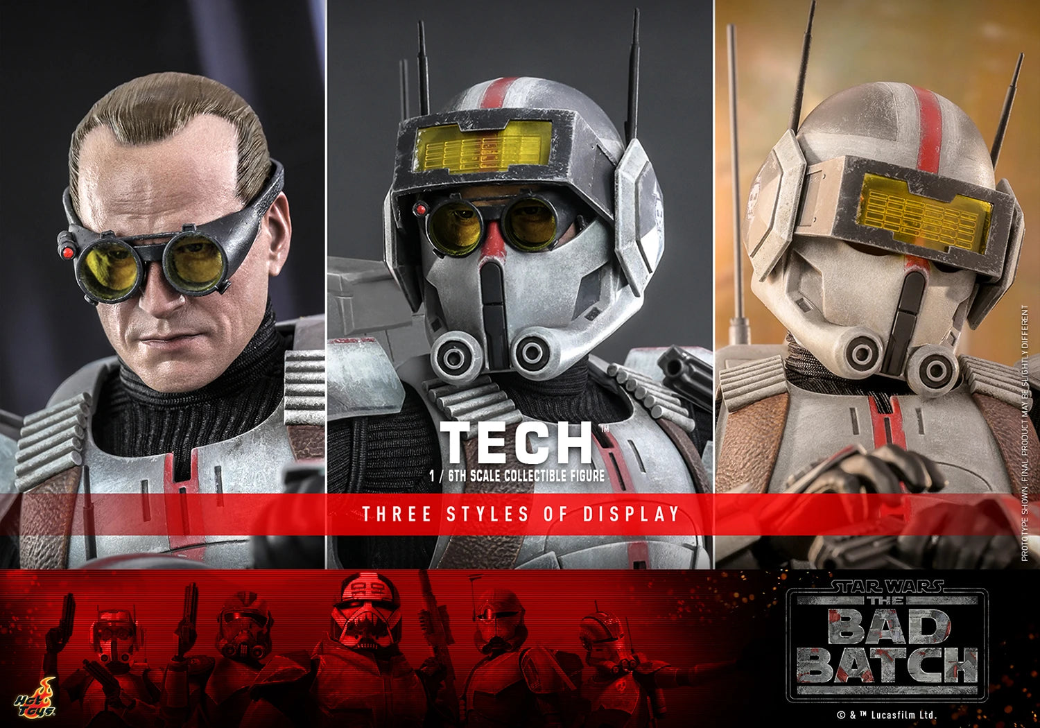 Hot Toys 1/6th Scale Collectible Figure of Tech from Star Wars The Bad Batch