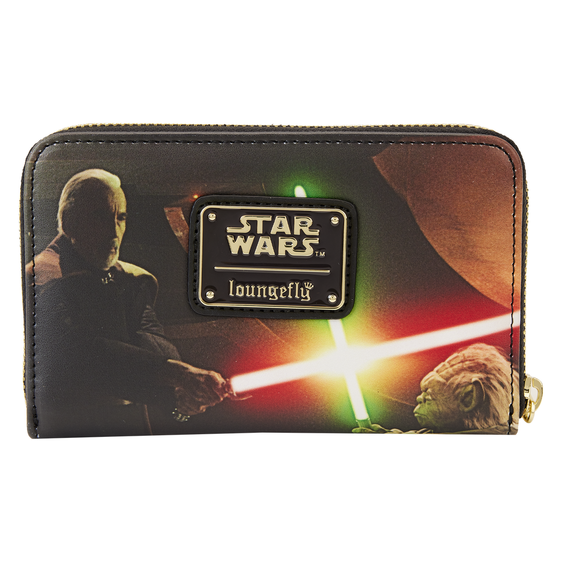 Loungefly Vegan Leather Star Wars Episode II Attack of the Clones Scene Zip - Around Wallet