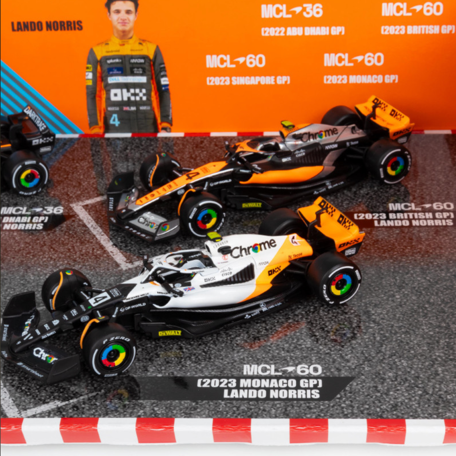Official 4 - Pack Collector's Edition: Formula 1 McLaren F1 Lando Norris Highlights Set