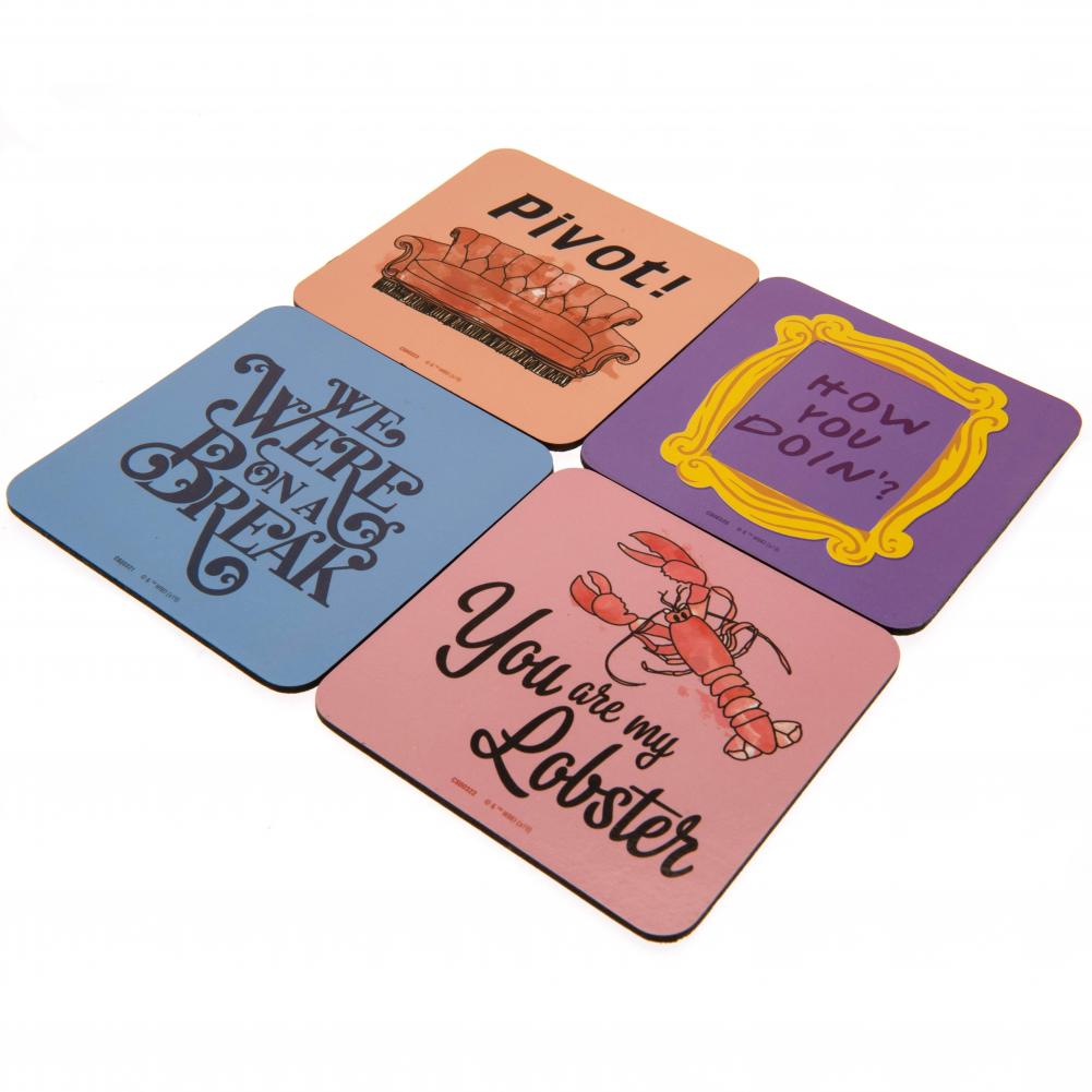 Friends Themed Lobster Design Coaster Set - Set of 4 High - Quality Coasters