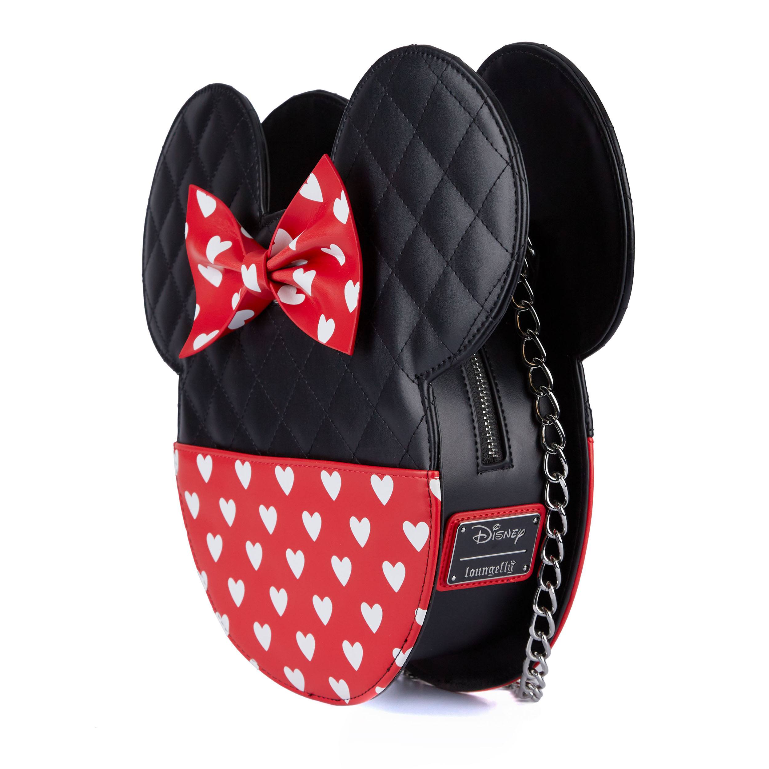 Loungefly Disney POP! Valentine's Day Crossbody Bag Featuring Mickey and Minnie Mouse Designs