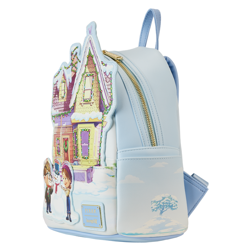 Loungefly Disney-Pixar Up Themed Holiday Illuminated Mini Backpack for Festive Celebrations