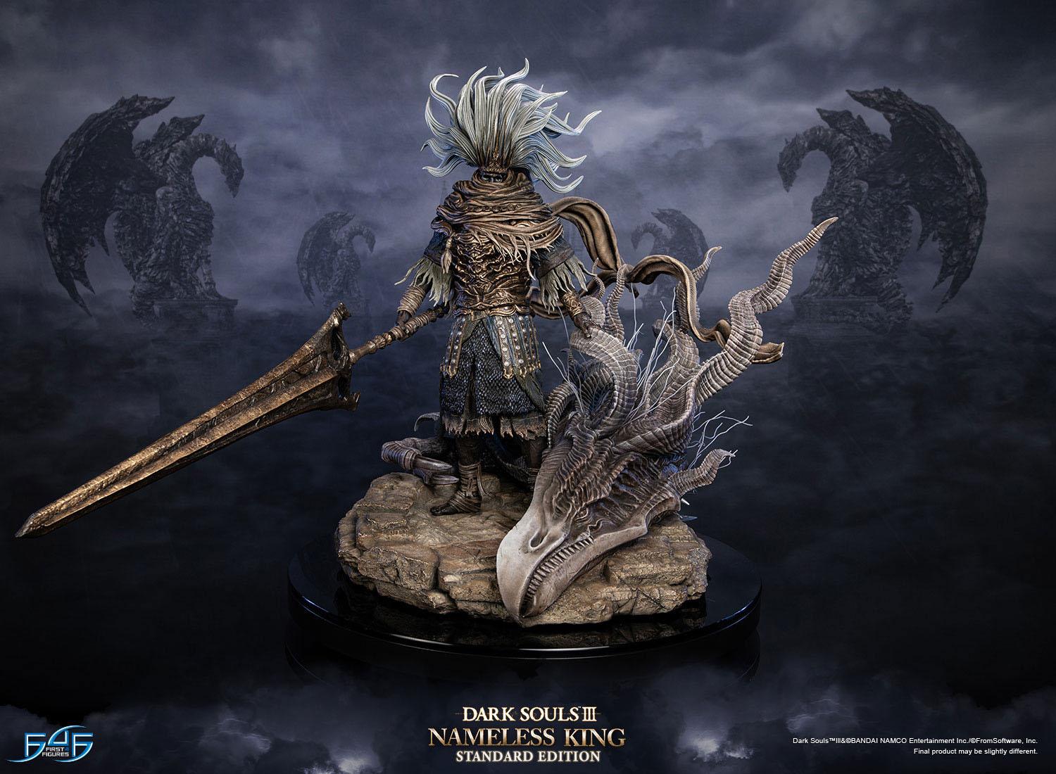 First4Figures Highly Detailed Resin Collectible Statue of Nameless King from Dark Souls III