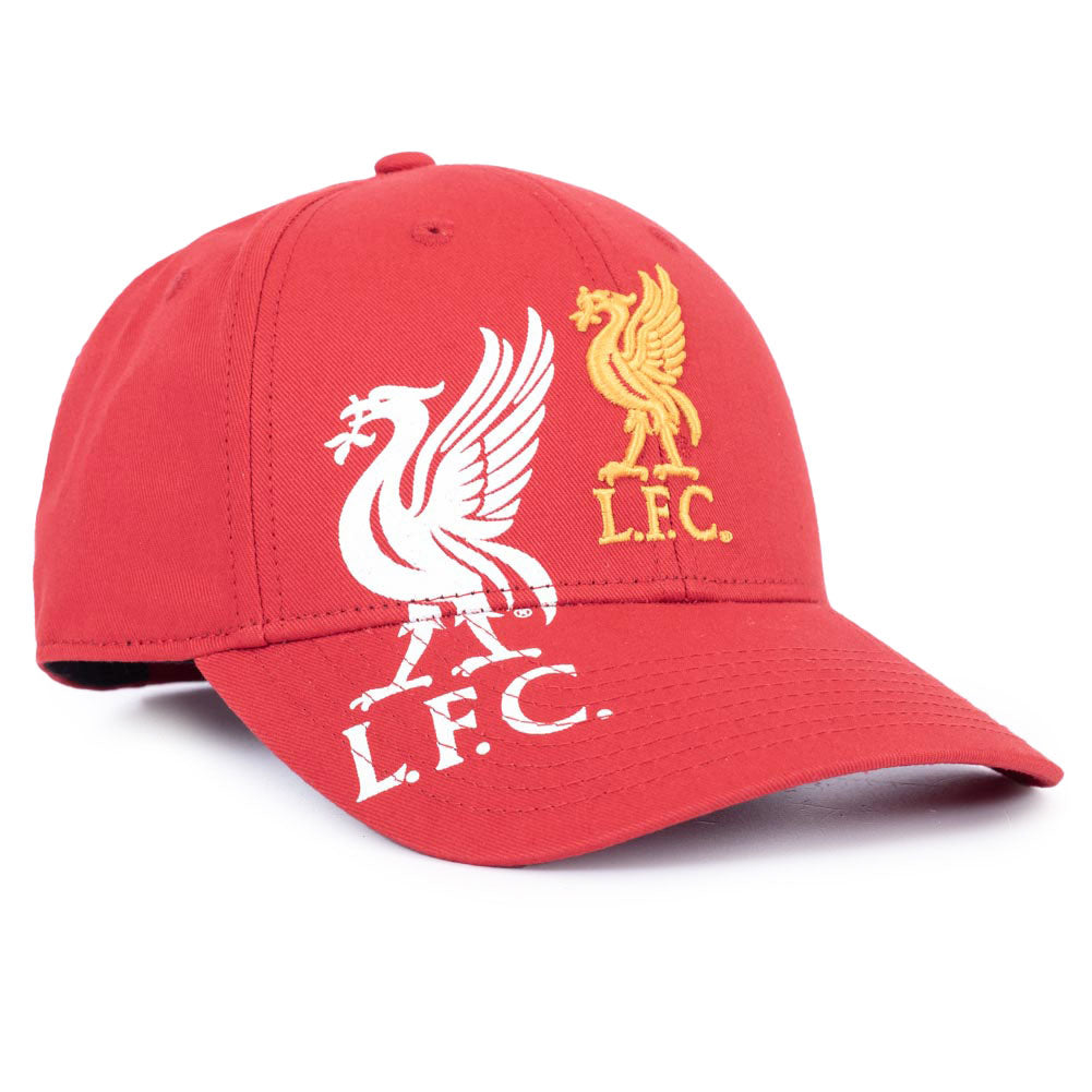 Obsidian Red Liverpool Football Club Adjustable Baseball Cap for Adults