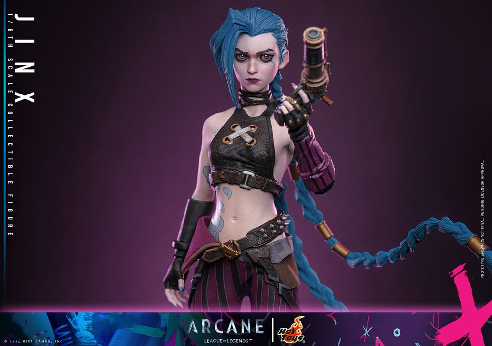 Hot Toys Collectible 1/6th Scale Figure of Arcane Jinx from League of Legends