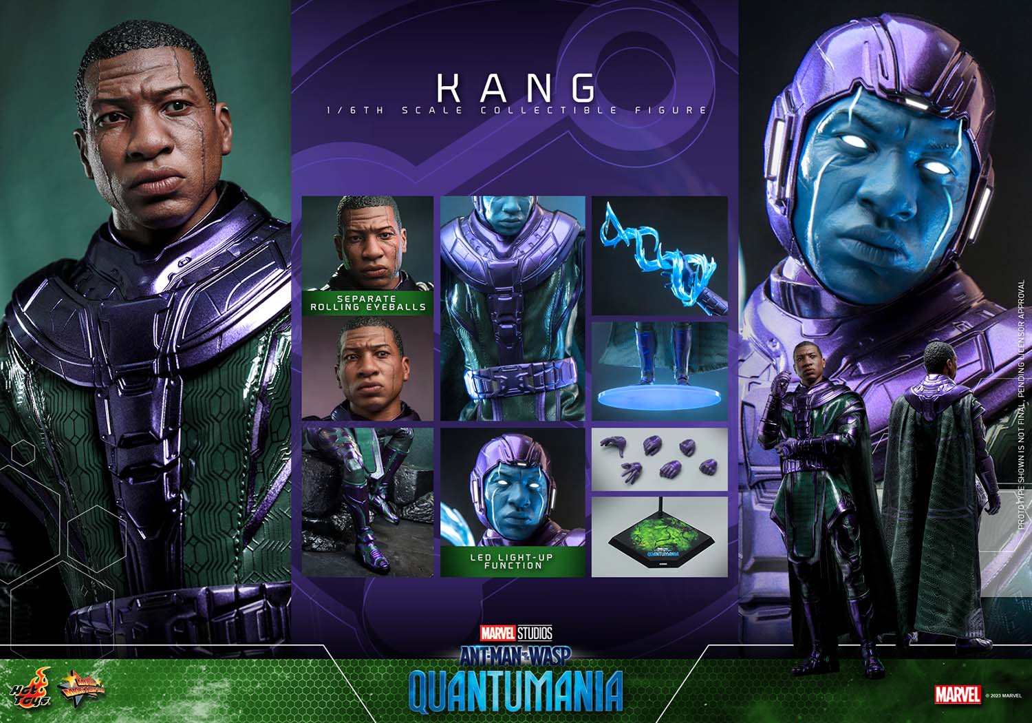 Hot Toys 1/6th Scale Marvel's Ant-Man and the Wasp: Quantumania Kang The Conqueror Collectible Figure