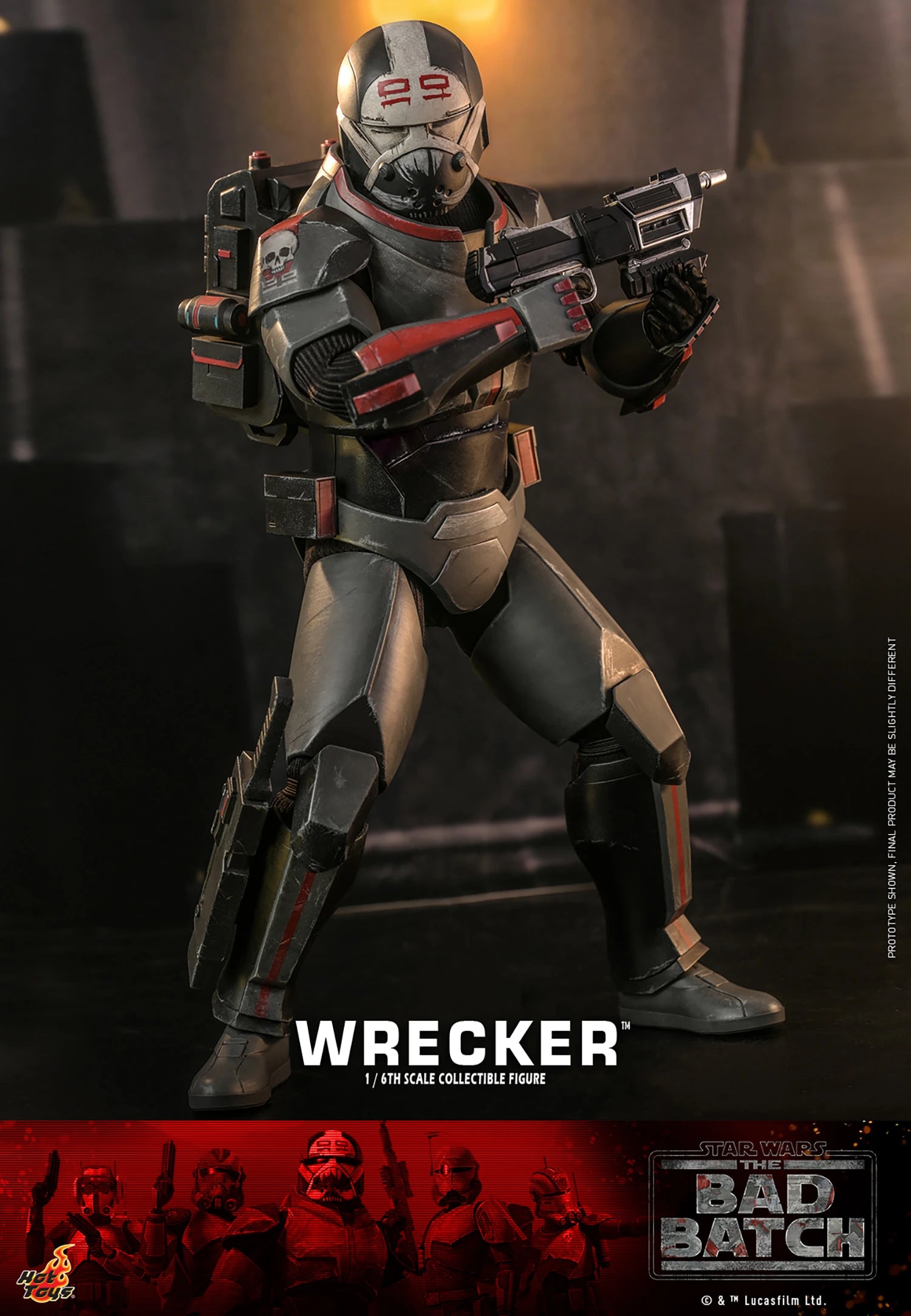 Hot Toys 1/6th Scale Star Wars The Bad Batch Wrecker Collectible Figure