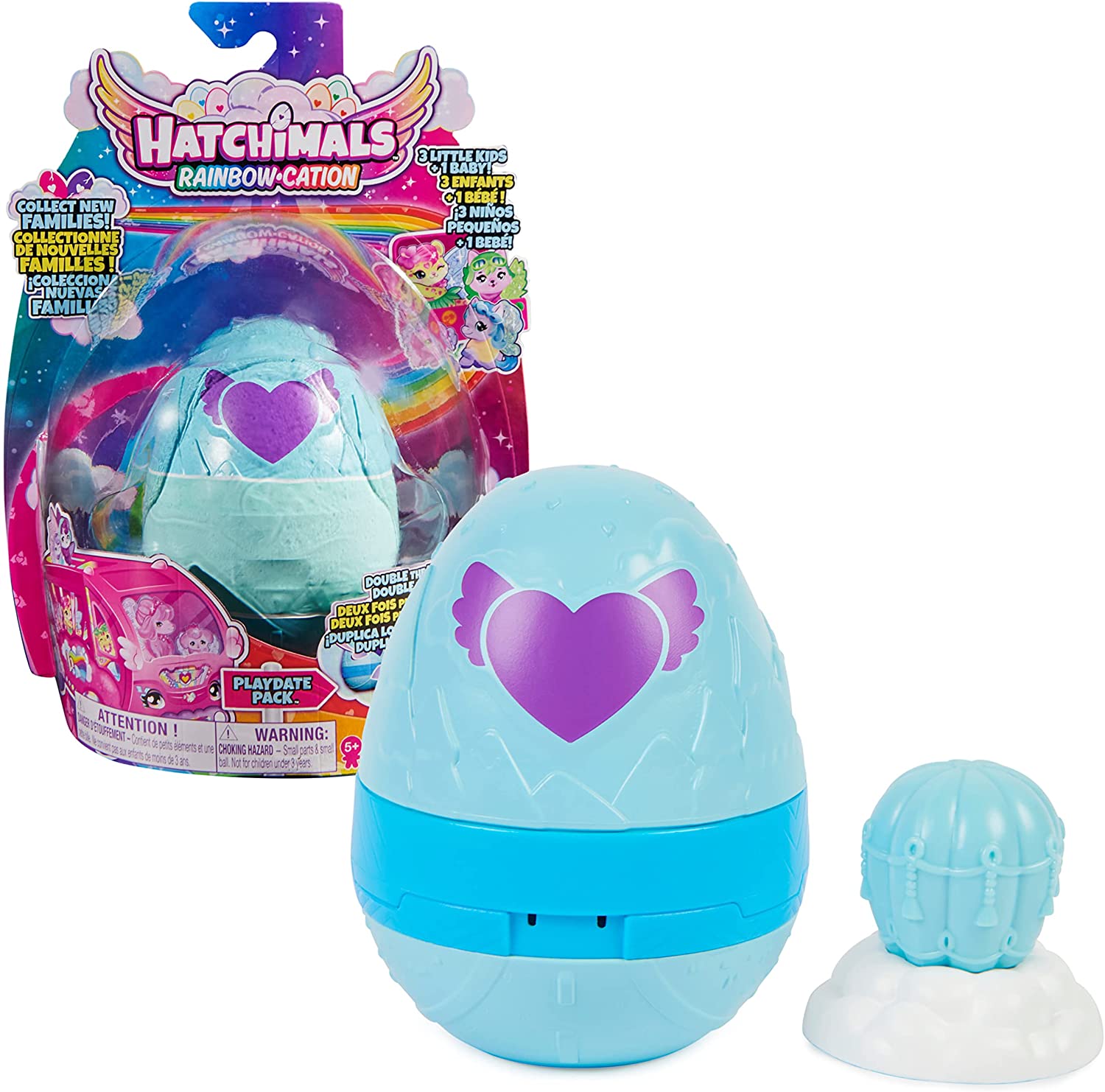 Hatchimals Rainbow-Cation CollEGGtibles Playdate Pack for Holiday Pretend Play (Various Styles Available)