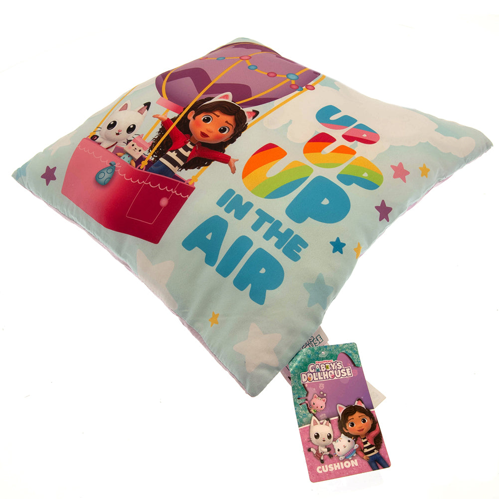 Colorful Gabby's Dollhouse Polyester Cushion with Travel Designs