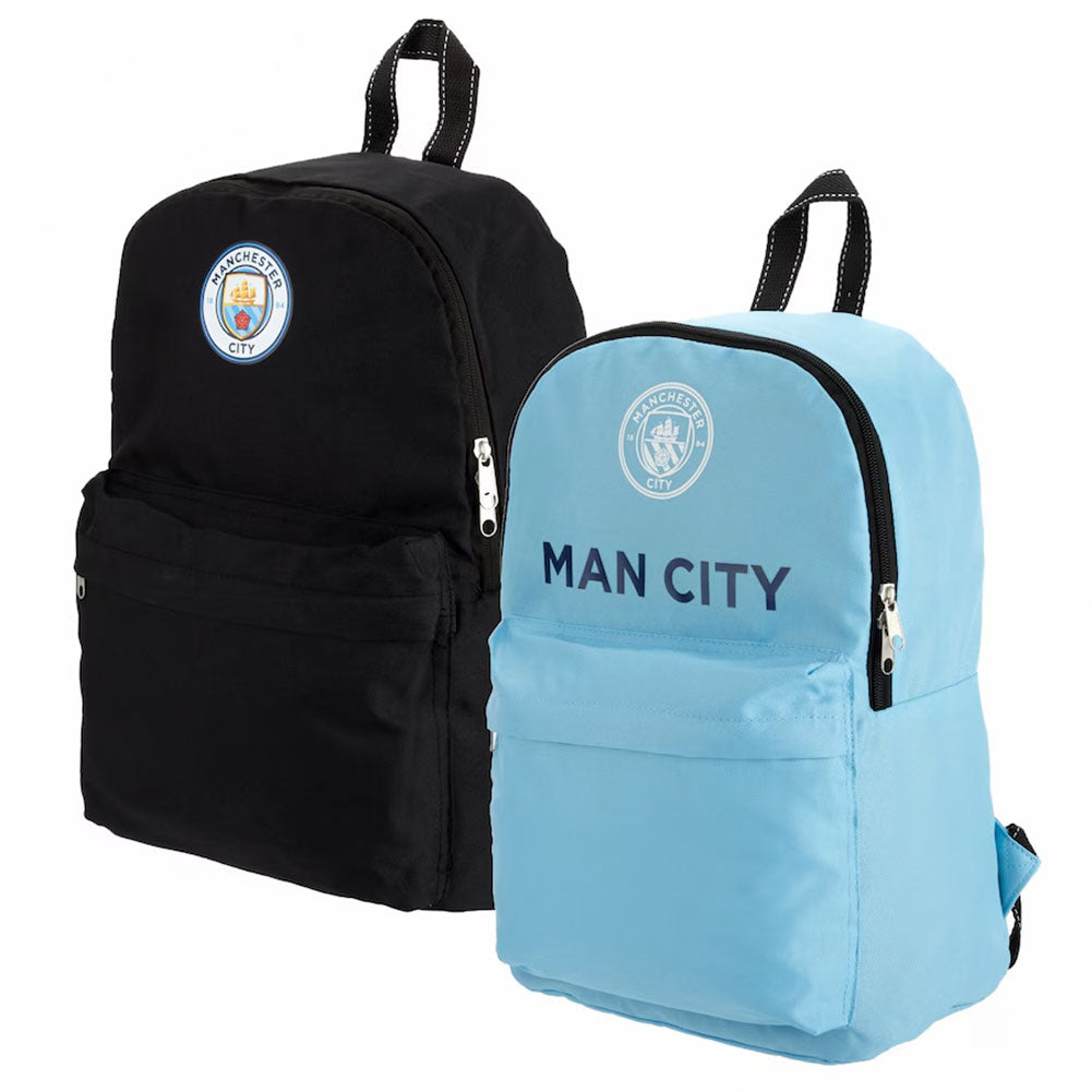 Reversible Manchester City Football Club Sports Backpack for Fans