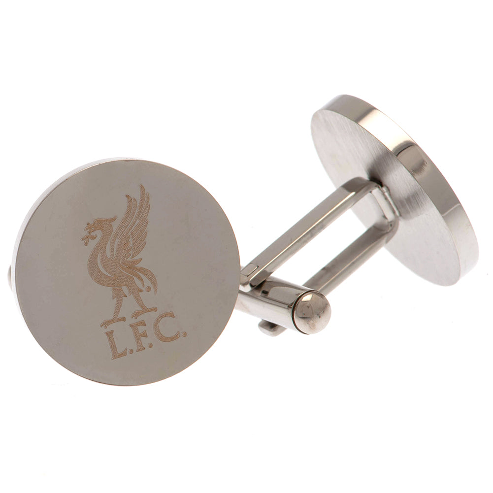 Liverpool Football Club High - Quality Stainless Steel Circular Cufflinks for Gentlemen