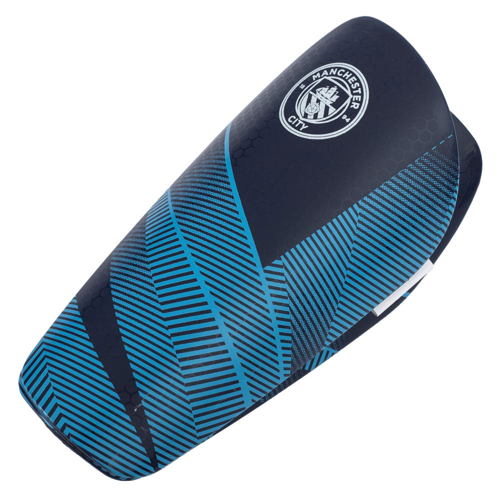 Kids' Manchester City FC Blue Fuse Design Comfortable Shin Pads