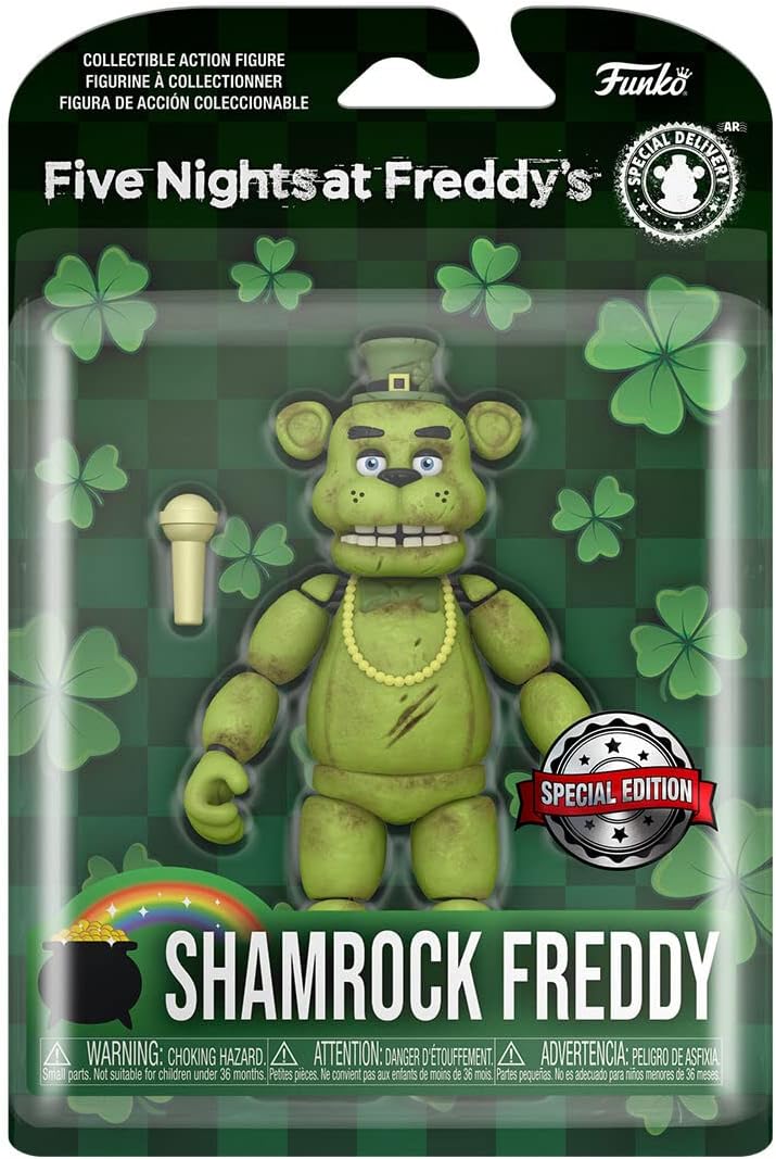 Collectible Five Nights at Freddy's Shamrock Freddy 5 Green Funko Action Figure
