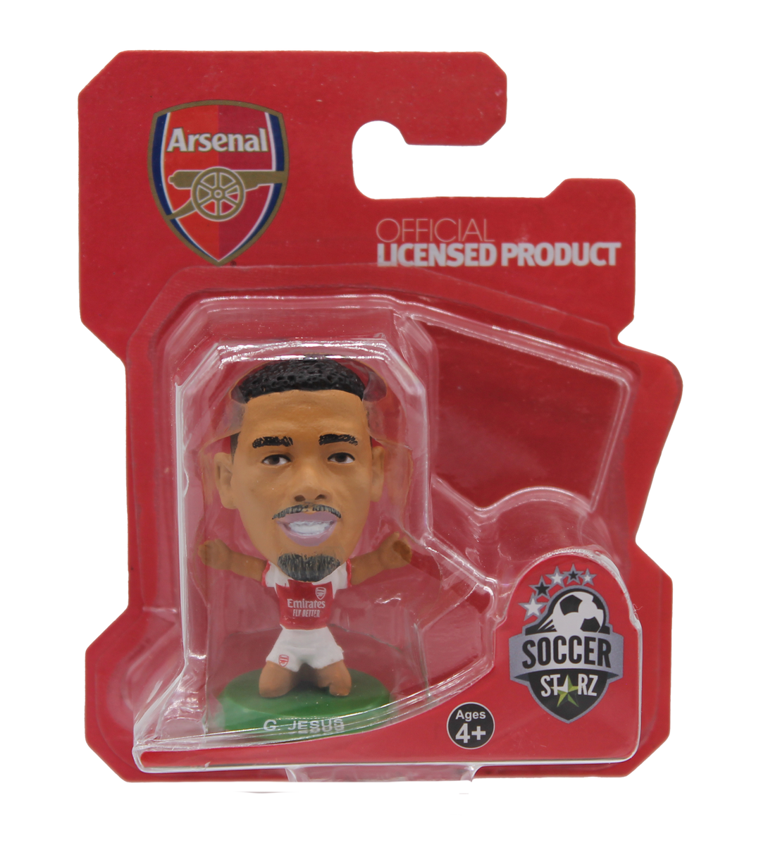 Collectible Gabriel Jesus Arsenal FC SoccerStarz Figure with Classic Home Kit