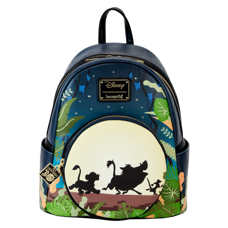 Loungefly Licensed Disney The Lion King 30th Anniversary Hakuna Matata Silhouette Mini Backpack for Casual Everyday Use