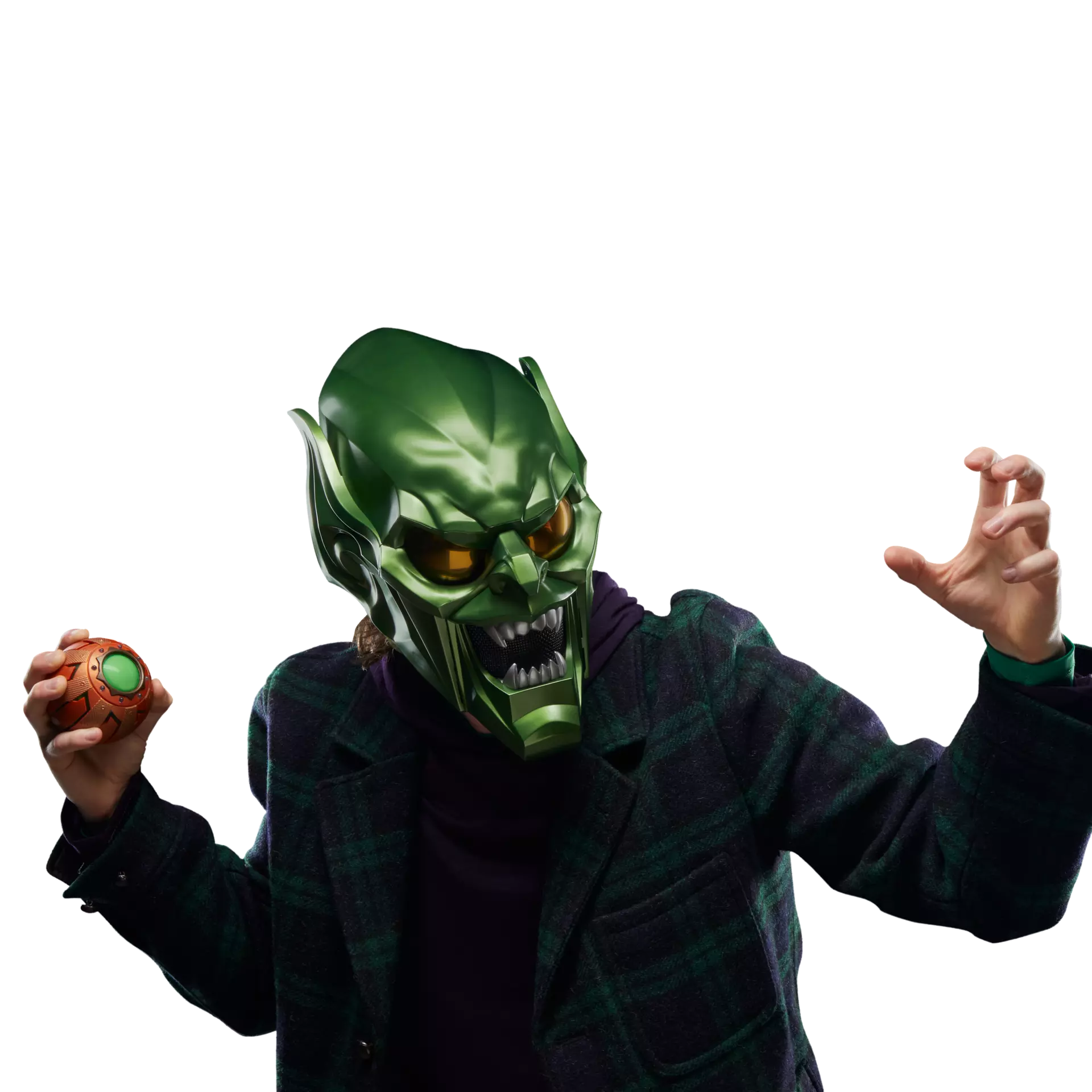 High - Quality Marvel Legends Series Roleplay Green Goblin Helmet