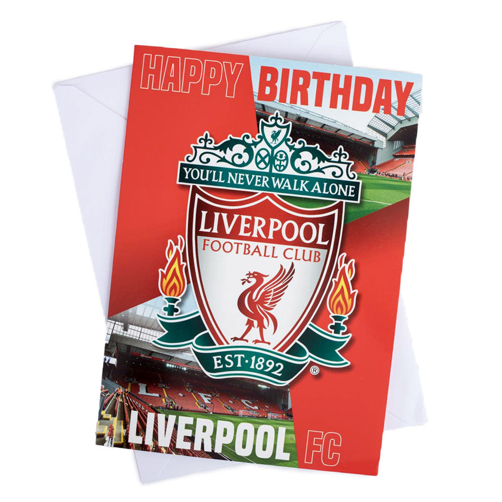 Musical Liverpool Football Club Birthday Greeting Card