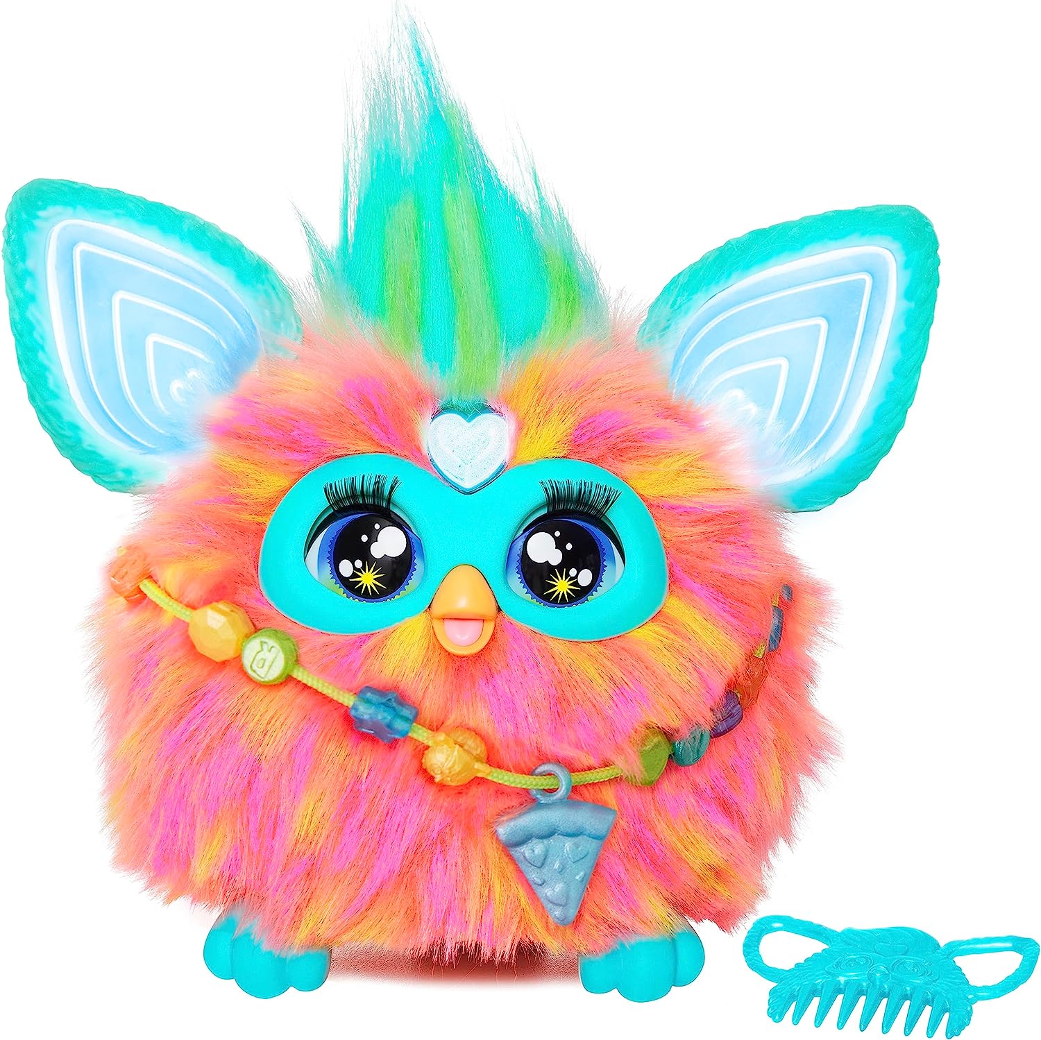 Coral-Colored Interactive Electronic Furby Pet with Over 600 Phrases