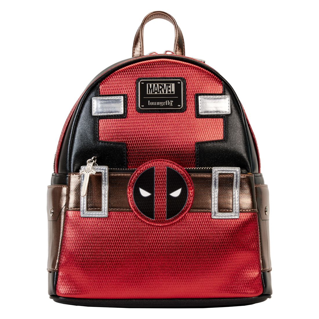 Loungefly Metallic Cosplay Mini Backpack Inspired by Marvel's Deadpool