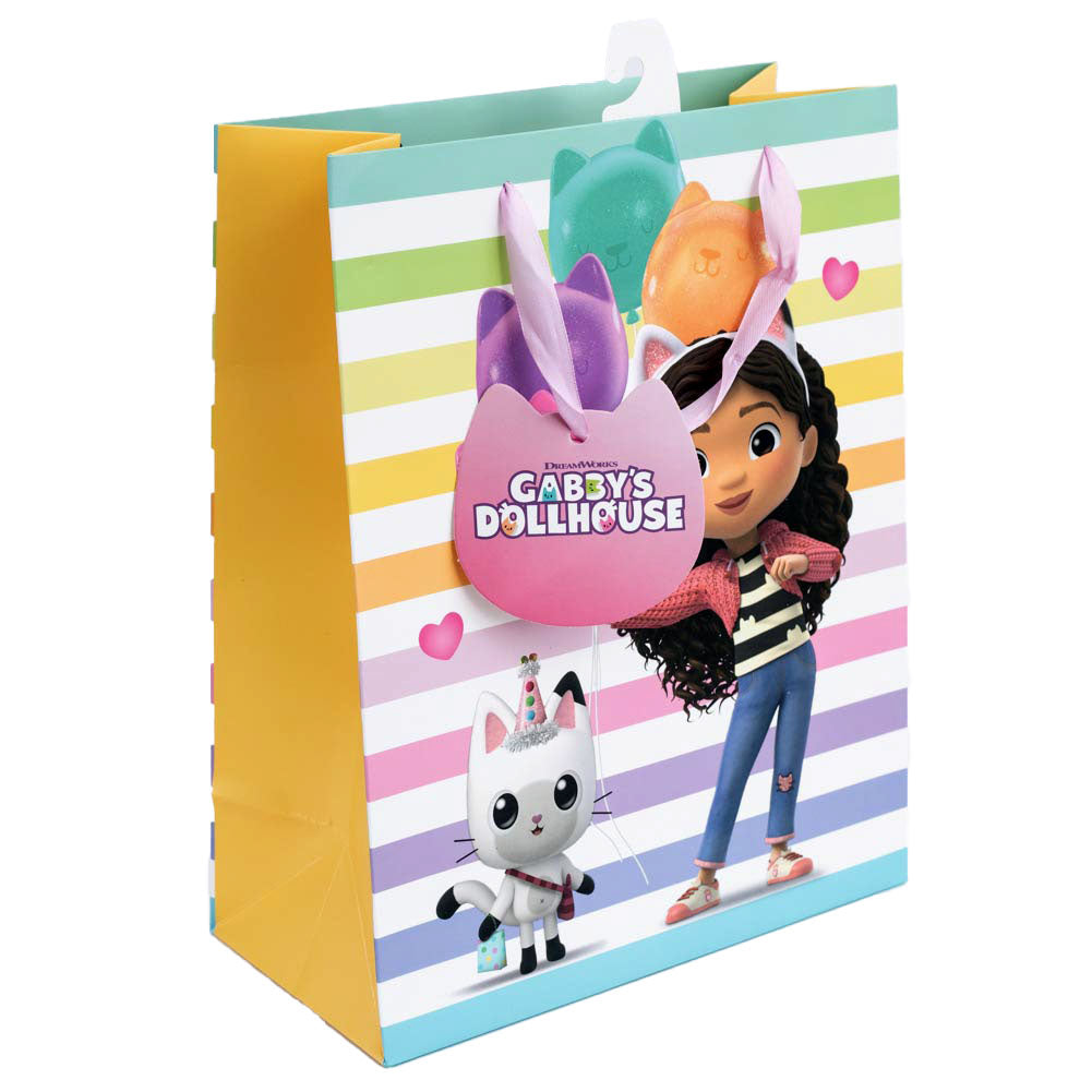 Medium-sized Multi-color Gabby's Dollhouse Gift Bag with Woven Handles