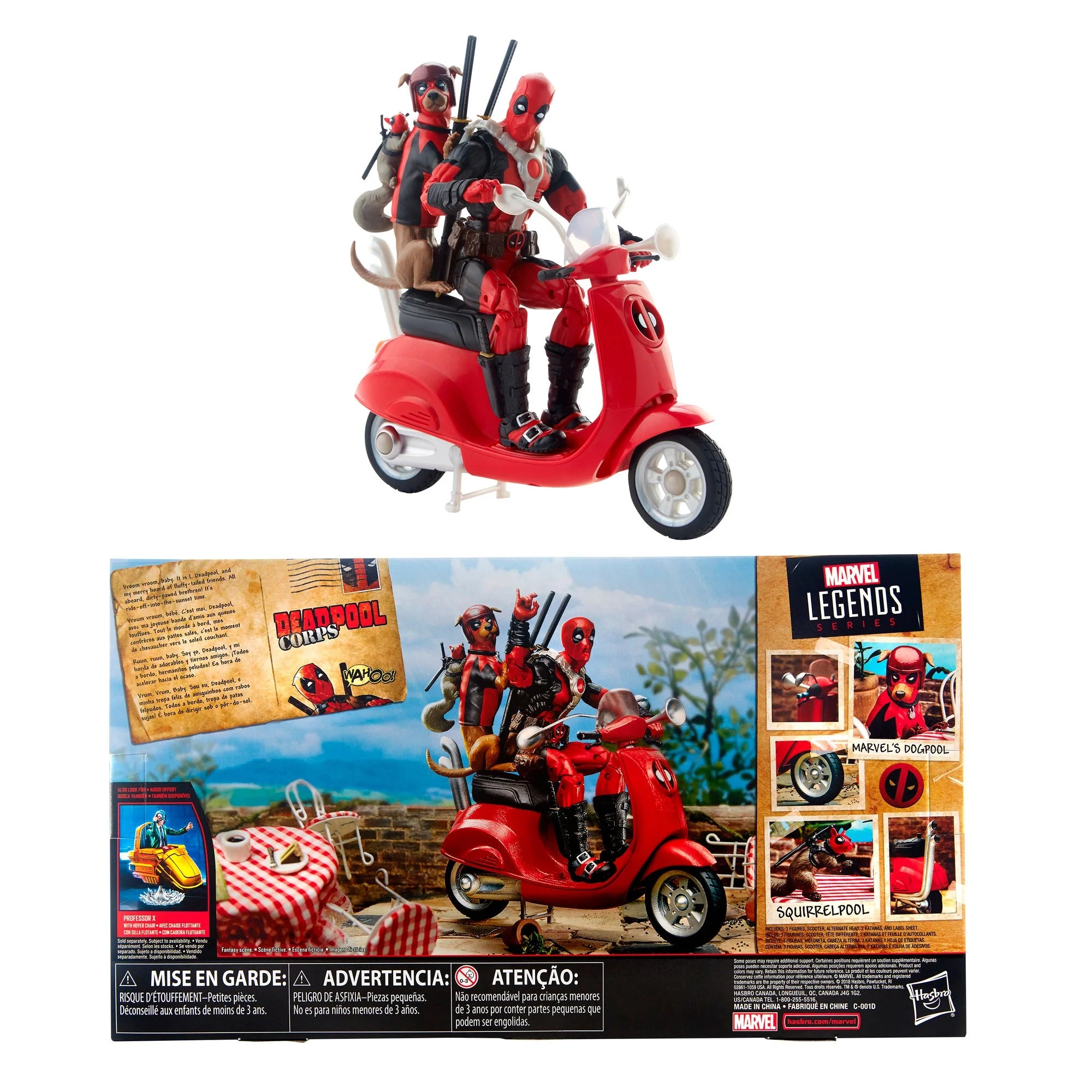 6-Inch Marvel Legends Deadpool Action Figure with Scooter and Accessories