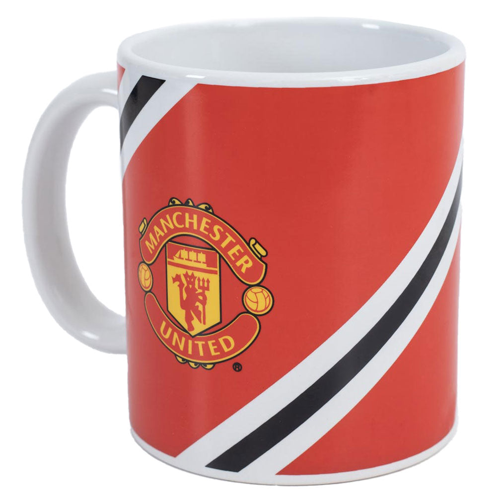 Gorgeous Manchester United FC Striped Ceramic Coffee Mug