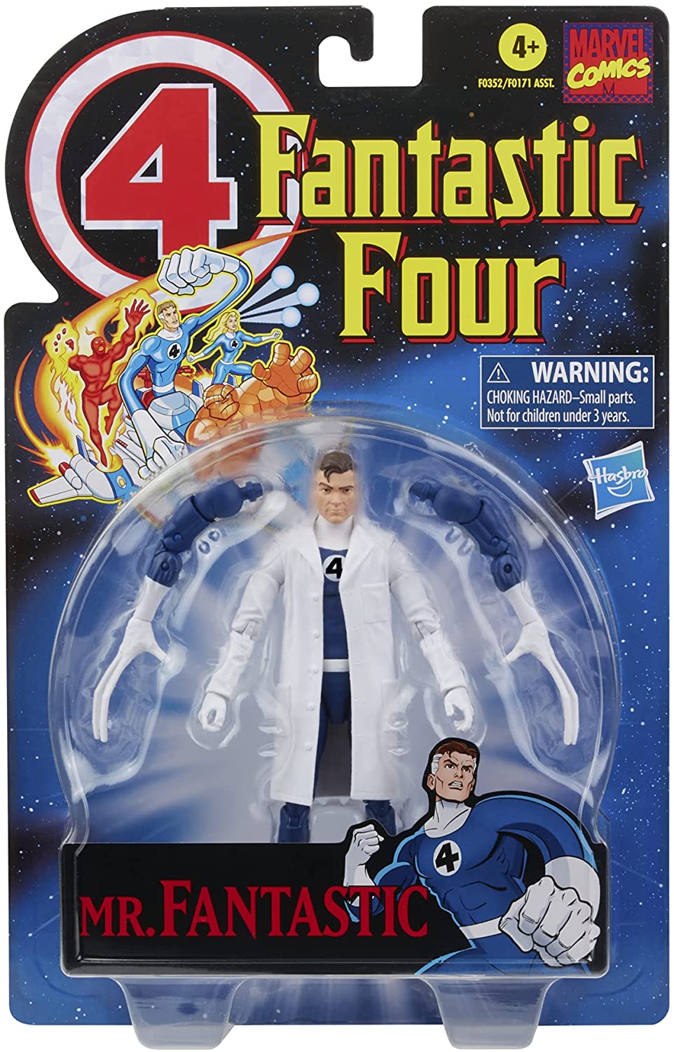 Hasbro Retro Marvel Legends Series 6-Inch Mr. Fantastic Action Figure