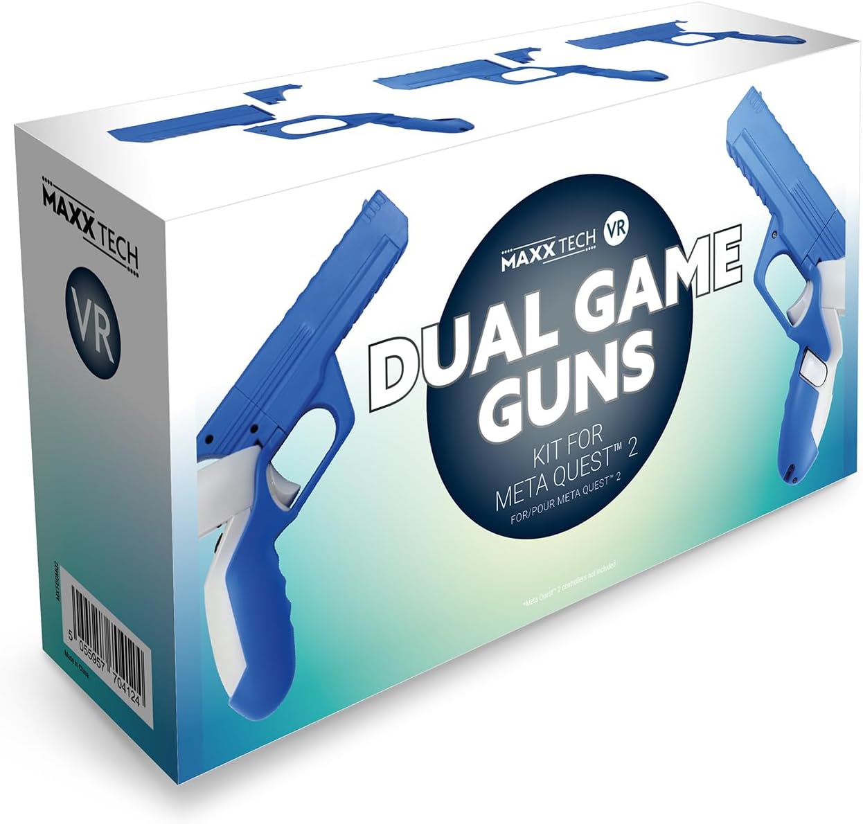 Maxx Tech Virtual Reality Dual Gun Gaming Kit Specially Designed for Meta Quest 2