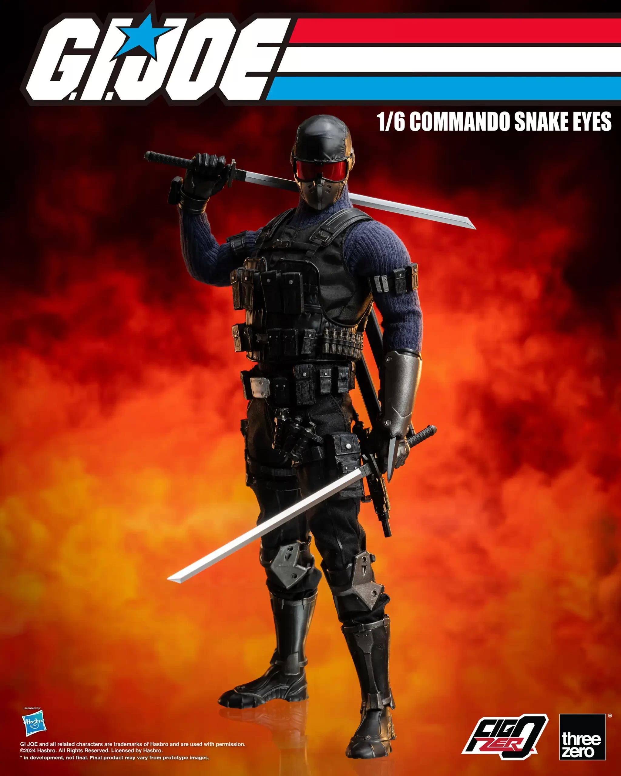 Threezero's FigZero 1/6 Scale G.I. Joe Commando Snake Eyes Collectible Figure