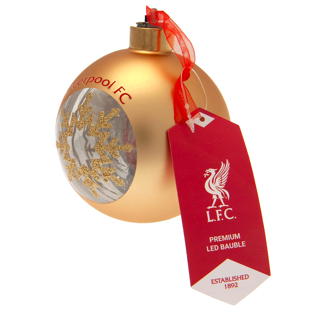 Premium Liverpool FC Christmas LED Bauble for Festive Decoration