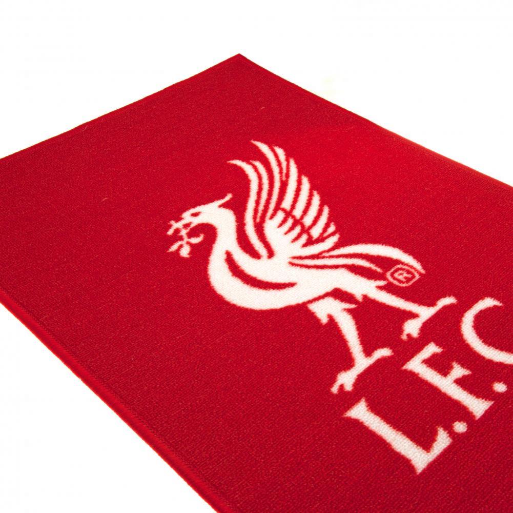 Vibrant Liverpool FC Bedroom Rug with Central Club Crest