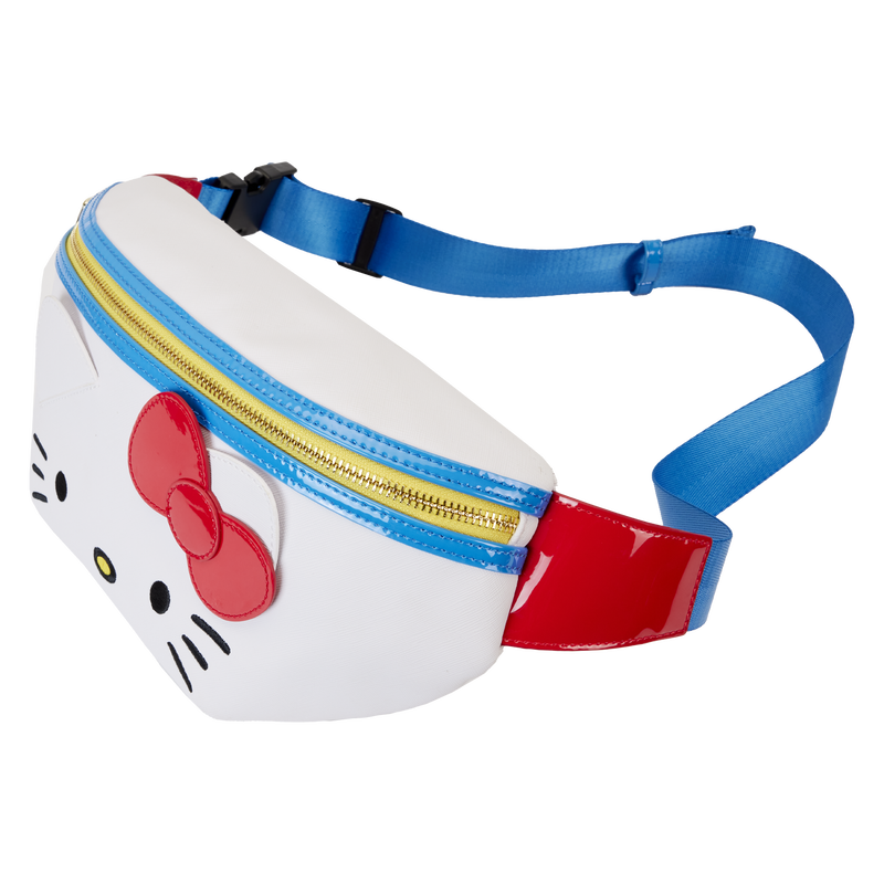 Loungefly Sanrio Hello Kitty 50th Anniversary Special Edition Cosplay Style Convertible Waist and Shoulder Belt Bag