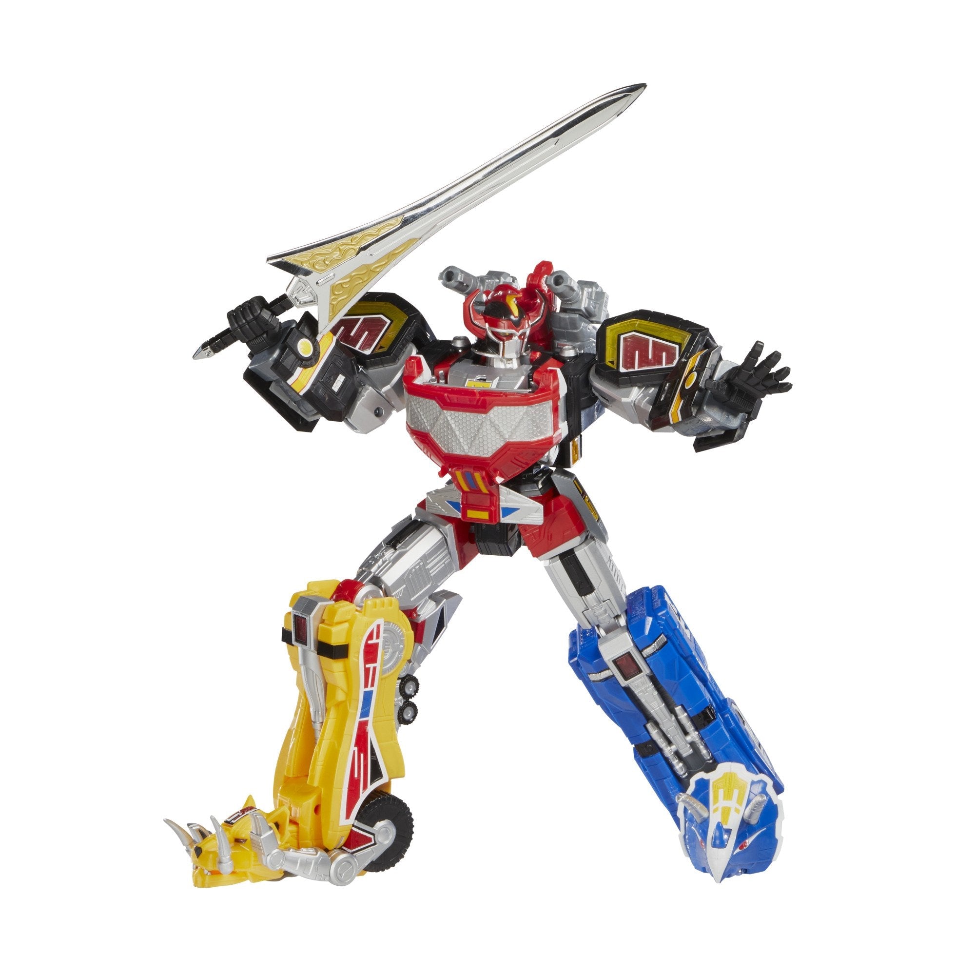 Hasbro Power Rangers Lightning Collection Premium Collectible Zord Ascension Project Mighty Morphin Dino Megazord Figure Set