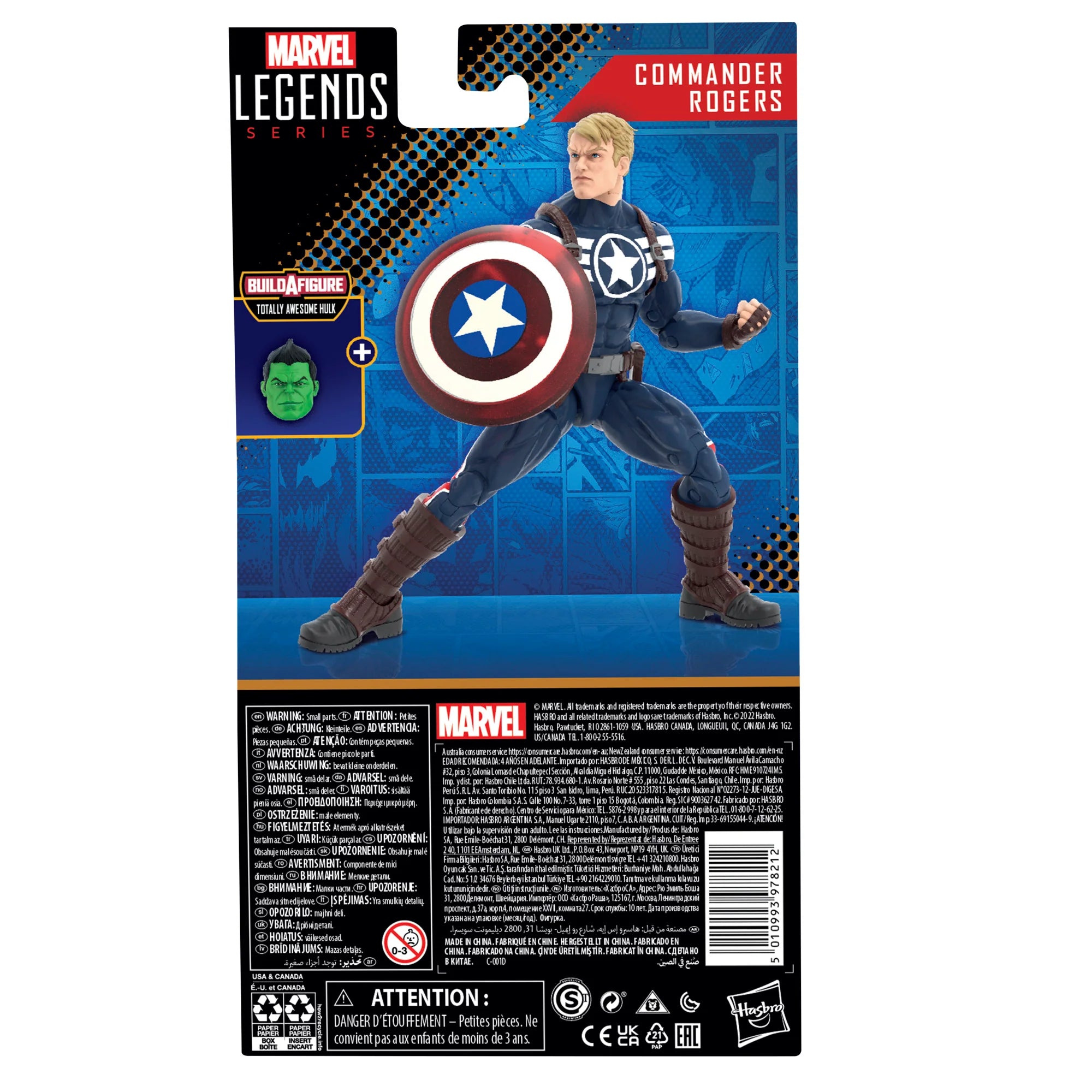 Marvel Legends 6 - inch Scale Commander Rogers Collectible Action Figure from Marvel Comics