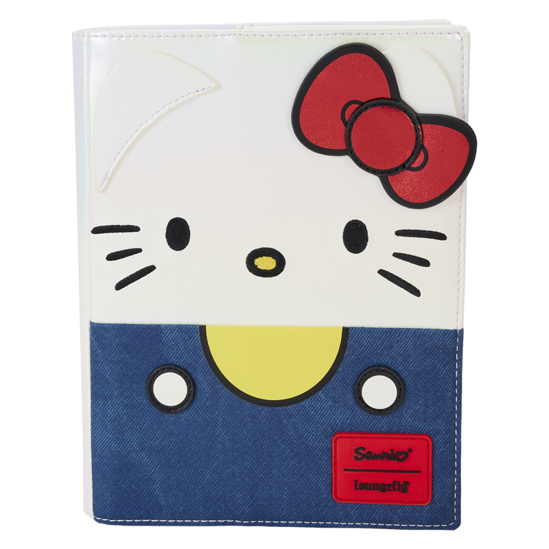 Loungefly Sanrio Hello Kitty 50th Anniversary Pearlescent Classic Writing Journal for Recording Thoughts