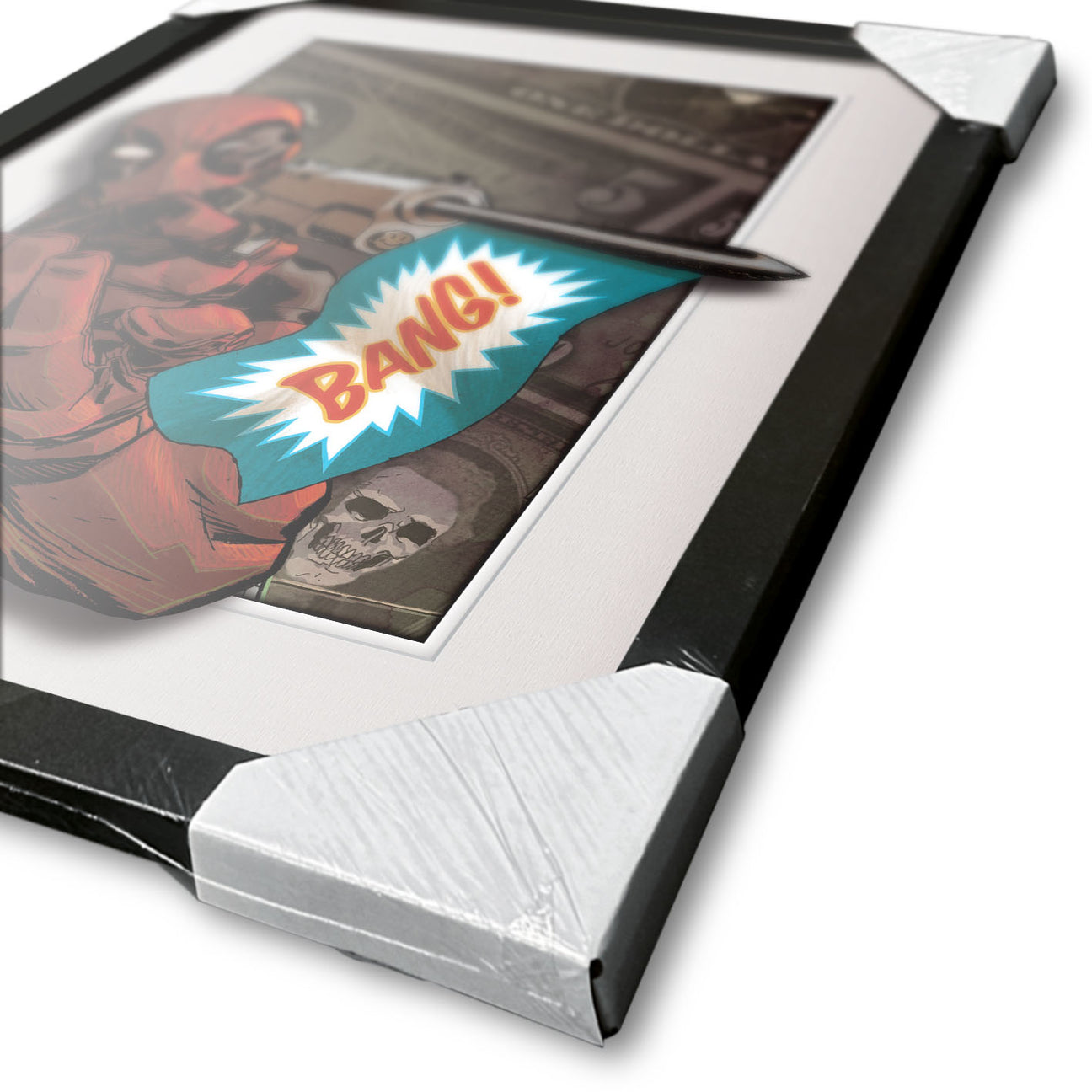 Marvel Comics Deadpool (Bang!) Breakout 3D Effect Framed Art Collector Print - High - Quality 30 x 40 cm Wall Decor