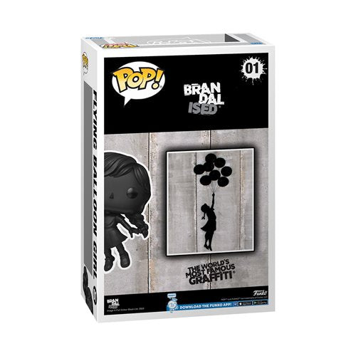 Funko Pop! Vinyl Art Cover Collectible Figure - Flying Balloon Girl Inspired by Banksy's Iconic Artwork