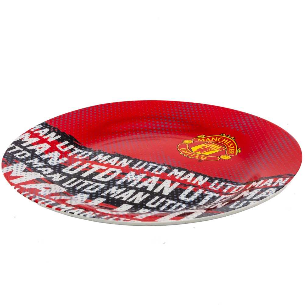 Stylish Manchester United Glazed Breakfast Bowl, Plate and Mug Set