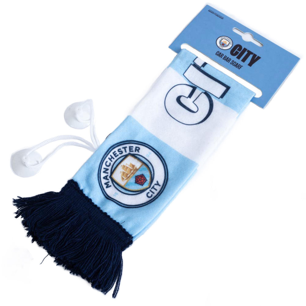 Manchester City FC Mini Car Decorative Cloth Scarf with Club Crests
