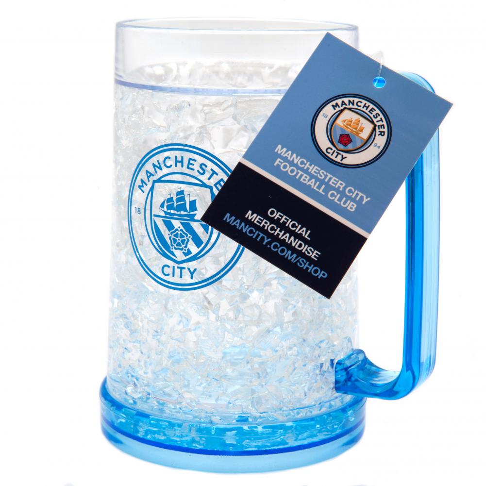 Manchester City Football Club Double - Walled Gel - Filled Freezer Mug for Beverages