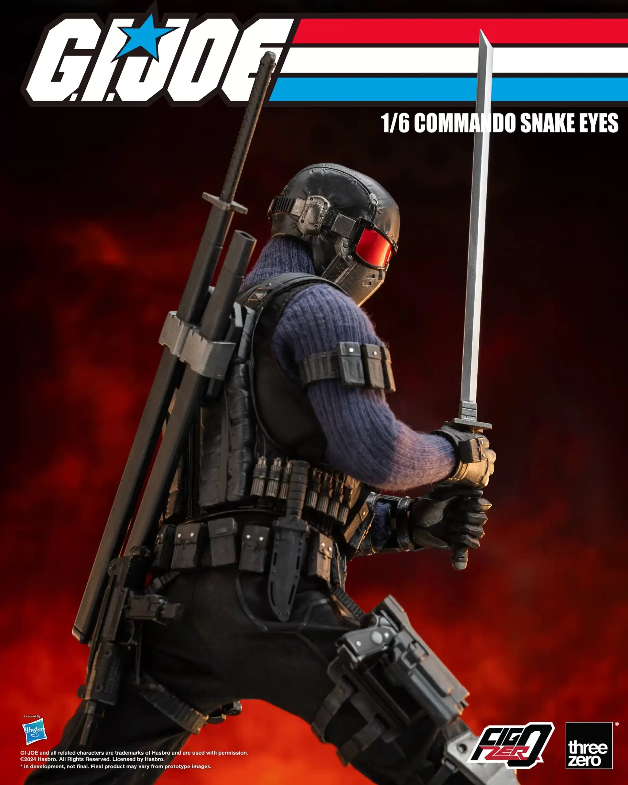 Threezero's FigZero 1/6 Scale G.I. Joe Commando Snake Eyes Collectible Figure