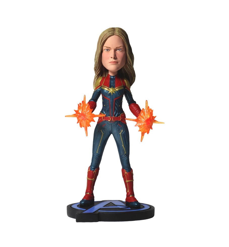 Collectible Marvel Avengers Captain Marvel Head Knocker Action Figure